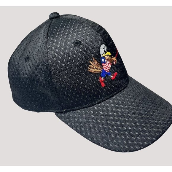 BALD Eagle Mascot Unisex OS Bird Animal Black Snapback‎ Trucker Mesh Base… - Picture 1 of 7